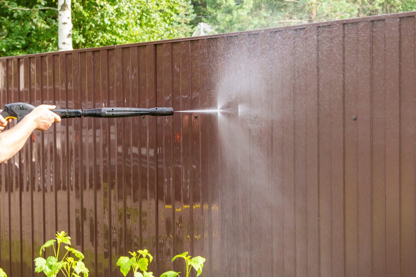 Fence Power Washing Project