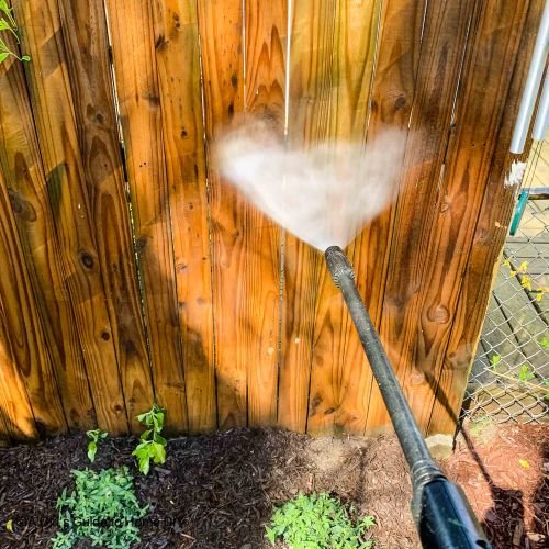 Fence Power Washing Project